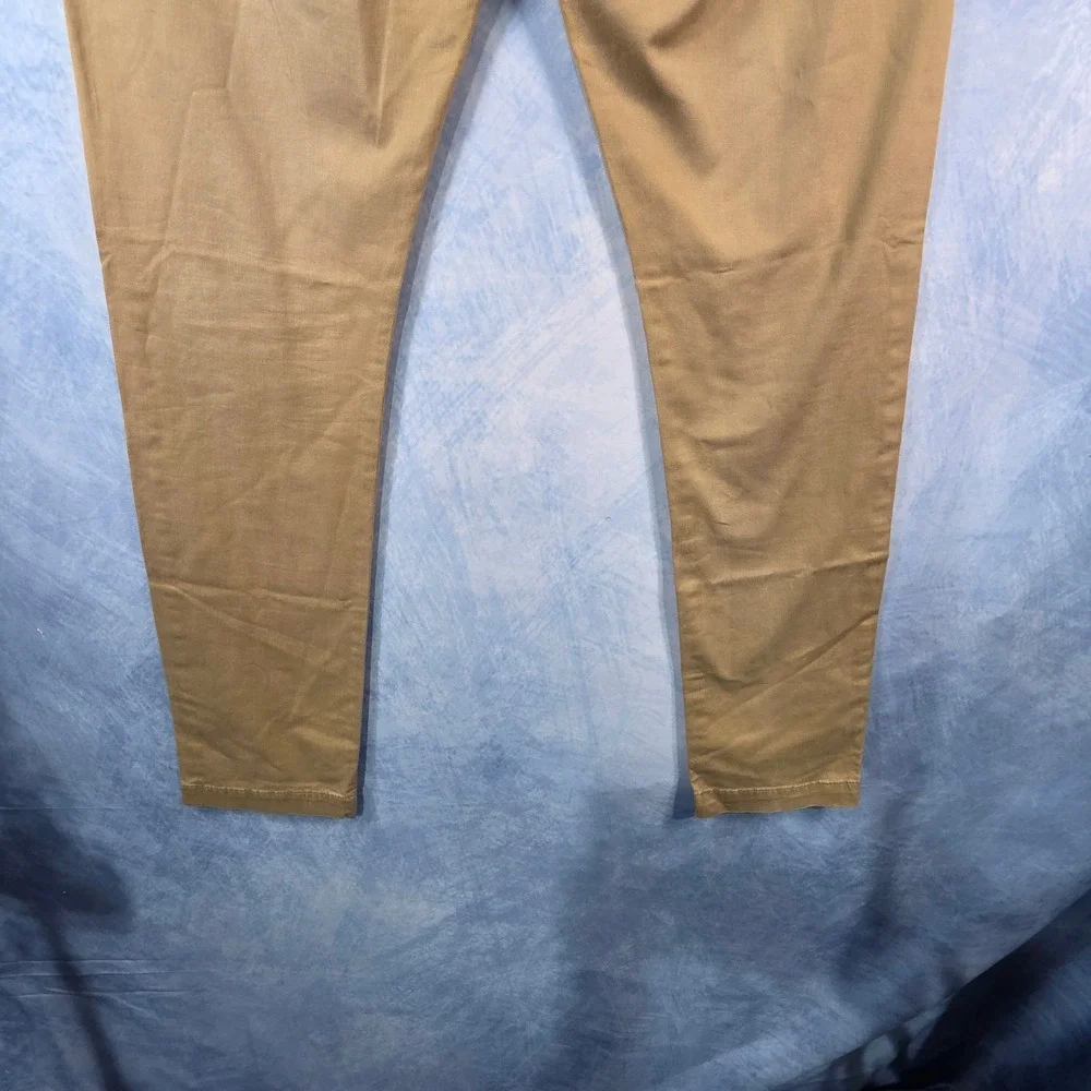 Banana Republic Fulton Skinny Chino Mens‎ 32x34 Khaki Tan Stretch Cotton Pants